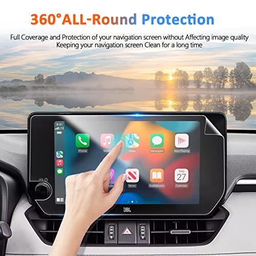 CDEFG for 2023 Toyota RAV4 Screen Protector, 23 RAV4 (XLE Premium, Adventure, TRD Off-Road, Limited)/ Prime XSE/ Hybrid XLE Premium 10.5" Touch Screen Audio Multimedia, Navigation Radio Display Cover Nano Material 2PCS (10.5 Inch)