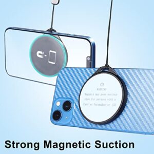 QKOO Dual Magnetic Movable Phone Holder Compatible with MagSafe for iPhone 12/13/14 Series, MagSafe Case, MagSafe Ring for More Phone