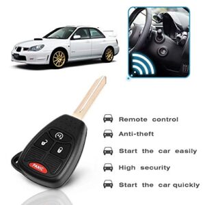 VOFONO Compatible with Keyless Entry Remote Key Fob Jeep Wrangler 07-18/Compass 07-18/Dodge Ram 07-09/Durango 07-09/Caliber 07-12/Nitro 07-11/Dakota 08-11 FCC ID: OHT692713AA