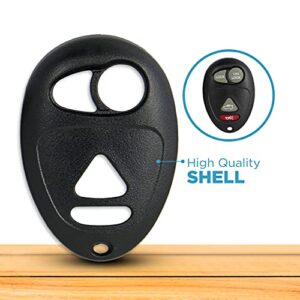 Keyless2Go Replacement for New Shell Case and 4 Button Pad for Remote Key Fob with FCC L2C0007T - Shell ONLY