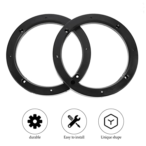 Wakauto 4 Pairs Car Speaker Spacer Adapter Sturdy Speaker Mount Bracket Ring for Car