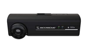 scosche nexc2128-xces0 full hd two-way smart dash cam powered by nexar with suction cup and 128gb memory