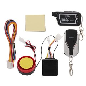 Anti Theft Remote Start System, Energy Saving Anti Robbery Vibration Sound Alert LCD Remote Control Motorcycle 2 Way Alarm System for Motorbike