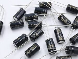 20pcs 47uf 25v elna rbd bp (bipolar) audio grade, 85 degree high temperature capacitor 6×11 mm for high-end audio