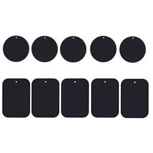 phone magnet sticker, uuustar 10pack metal plates with full adhesive for magnetic car mount phone holder (10pack)