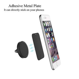 Phone Magnet Sticker, Uuustar 10PACK Metal Plates with Full Adhesive for Magnetic Car Mount Phone Holder (10PACK)