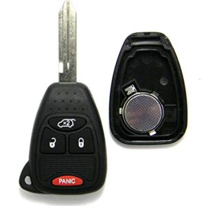 Replacement Case Compatible With Chrysler & Jeep 4-Button Remote Head Key Fob (FCC ID: M3N5WY72XX, M3N65981772)