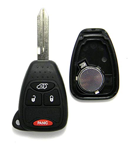 Replacement Case Compatible With Chrysler & Jeep 4-Button Remote Head Key Fob (FCC ID: M3N5WY72XX, M3N65981772)