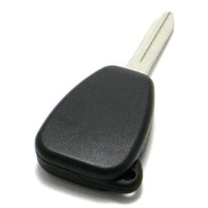 Replacement Case Compatible With Chrysler & Jeep 4-Button Remote Head Key Fob (FCC ID: M3N5WY72XX, M3N65981772)