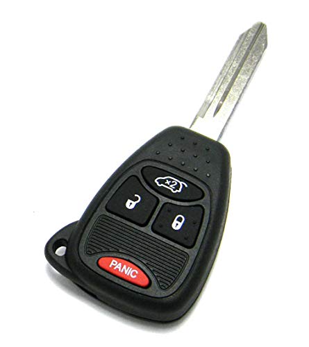 Replacement Case Compatible With Chrysler & Jeep 4-Button Remote Head Key Fob (FCC ID: M3N5WY72XX, M3N65981772)