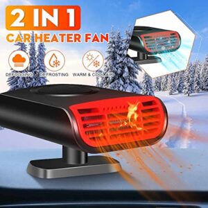 Pevor 3 in1 Portable Car Heater & Cooling & Air Purifier Windshield Defroster Demister 12V 150W