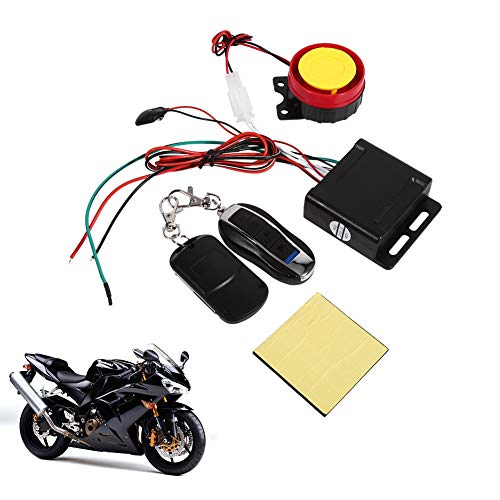 12V Universial Motorcycle Anti-theft Security Alarm System with Double Remote Control, Motorcycle Remote Control Alarm Warner Anti-Theft Security Burglar Alarm System