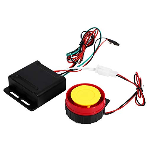12V Universial Motorcycle Anti-theft Security Alarm System with Double Remote Control, Motorcycle Remote Control Alarm Warner Anti-Theft Security Burglar Alarm System
