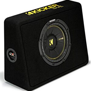 KICKER KIC17-44TCWC104-RS Car Audio CompC 10 inch Truck Sub Box Enclosure 4 Ohm (Renewed)