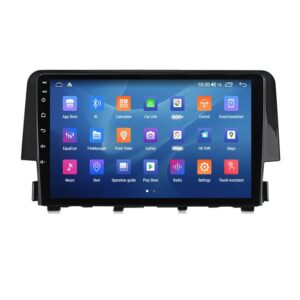 Biorunn Android 11 Car Stereo Radio for Honda Civic 2016 2017 2018 2019 2020,Built-in Car-Play Android Auto GPS Navigation Touch Screen Head Unit, FM AM RDS DSP 4G RAM 64G ROM