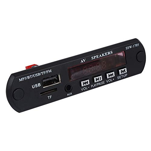 Sutinna 720P Bluetooth Audio Video Decoder, HD MP5 Player SSD Stereo Bluetooth Multimedia Player with FM/AUX Input/USB/TF/Remote Control