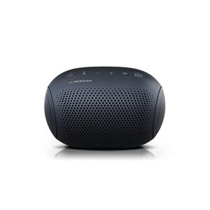 lg xboom go speaker pl2 jellybean portable wireless bluetooth, big bass, sound by meridian, water-resistant, sound boost eq, 10 hour battery life – black