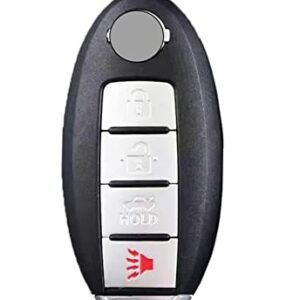 Guibuhuse Premium Soft Key Fob Cover 360°Protection Fits for Nissan Altima 2007 2008 2009 2010 2011 2012 Maxima 09-2013 2014 Murano 370Z Infiniti EX35 FX35 G37 G25 (White)