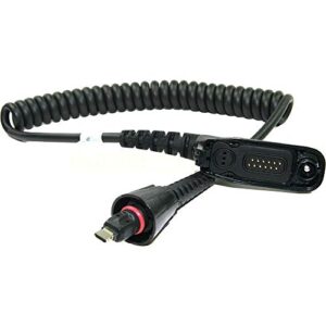 motorola original 30009402002 extreme temperature 500 degrees f. cable for apx xe nntn8203 nntn8575 remote speaker microphones