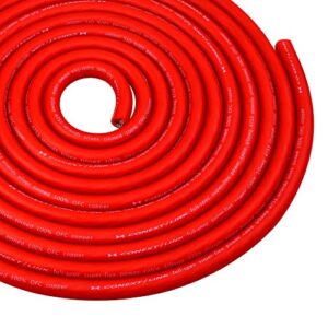 conext link 25 ft 1/0 awg 0 ga full gauge battery power cable ground wire frost red ofc copper （10047）