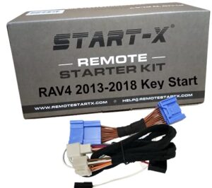 start-x remote starter for toyota rav4 2013-2018 key start || plug n play