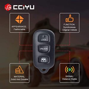 cciyu 1PC 4 Buttons Keyless Entry Remote flip key for Toyota Avalon/ 4Runner/ Sequoia 314.4MHZ HYQ1512Y HYQ1512P HYQ12BBX HYQ12BAN 89742-35021 89742-35050 89742-0C010-C