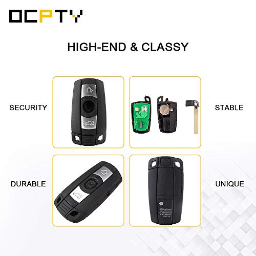 OCPTY 1 X Flip Key Entry Remote Control Key Fob Transmitter Replacement for BMW 325Ci/ 325xi 335is 330Ci 528xi/ 535xi 545i KR55WK49123 3 Buttons 315Mhz