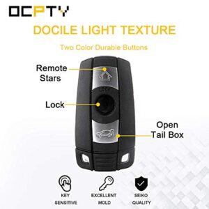 OCPTY 1 X Flip Key Entry Remote Control Key Fob Transmitter Replacement for BMW 325Ci/ 325xi 335is 330Ci 528xi/ 535xi 545i KR55WK49123 3 Buttons 315Mhz