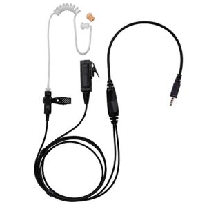 bommeow bct22-k4 2-wire clear coil surveillance kit for kenwood portable radio pkt-23