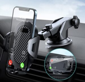 universal car phone holder ( super suction and stability) hands free, adjustable, for dashboard ✅ and windshield ✅