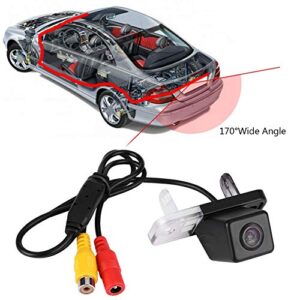 Car Rear View reversing Camera for Mercedes-Benz C-Class E CLS W203 W211 W219, 170° Wide-Angle Camera Waterproof Black