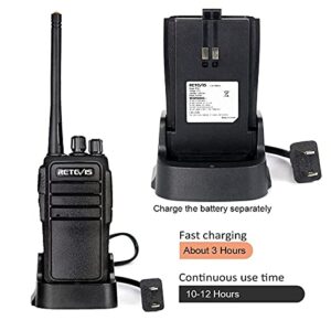 Retevis RT21 Two Way Radios(10 Pack) with Walkie Talkie Speaker Mic(10 Pack) for Commercial Organization