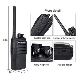 Retevis RT21 Two Way Radios(10 Pack) with Walkie Talkie Speaker Mic(10 Pack) for Commercial Organization