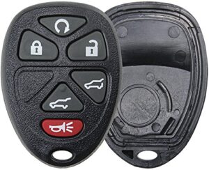 keylessoption replacement 6 button keyless entry remote key fob shell case and button pad for ouc60270