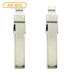 AKS Keys New Flip Key Uncut Blade Blank Key Compatible with Audi and Volswagen VW (2 Pack)