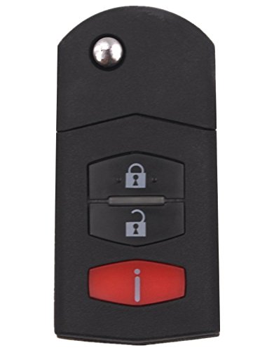 Replacement Remote Keyless Fob Key Case (Shell) Replacement Fit for Mazda CX5 CX7 RX8 CX9 MX5 KPU41788 4238A-41525