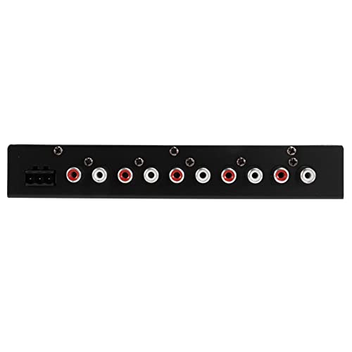 pizarra 5-Band Car Audio Equalizer, Adjustable 5 Bands EQ Car Amplifier Graphic Equalizer with CD/AUX Input Select Switch,Black