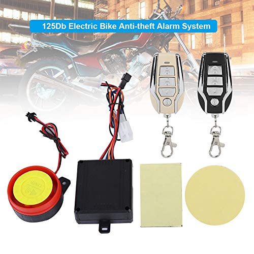 12V Motorcycle Security Kit Alarm System Anti-Hijacking Cutting Off Remote Engine Start Arming Disarming, Electric Bike Anti-Theft Alarm System, Streetcar Security Alarm Remote Control Engine 125dB