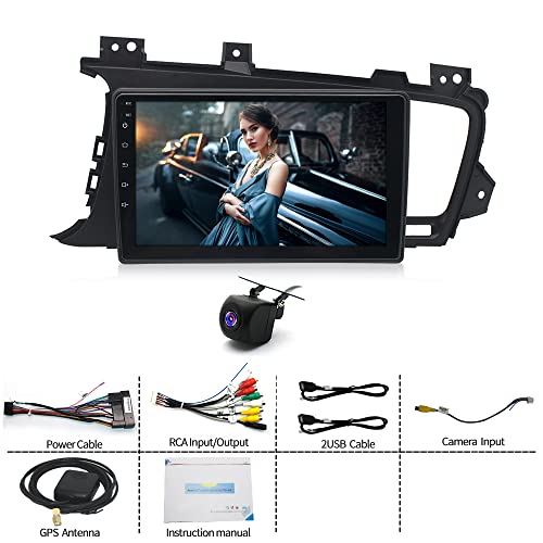 EWLSAC Android 11 Car Stereo Radio Player for KIA Optima K5 2011-2015 2GB (RAM)+32GB (ROM) 9 inch Touch Screen Car Audio Receiver with GPS Navigation Bluetooth Head Unit Supports Backup Camera