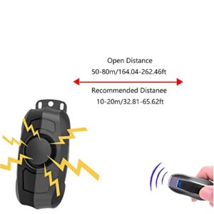 120db Security Alarm, Wireless Bike Motorcycle Wireless Remote Control USB Charge Vibration Security Alarm Anti-Thief Alerter for Scooter, Bicycle, Vehicle, Door and Window or Anything