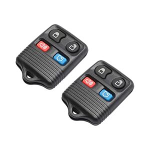 centaurus key fob case (set of 2) replace cwtwb1u212 cwtwb1u331 gq43vt11t cwtwb1u345 replacement for- keyless entry remote 4 button(just only case)