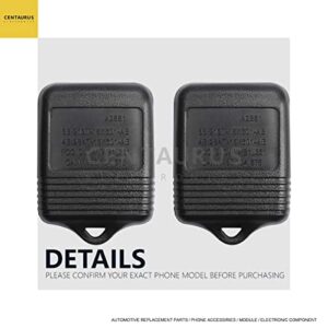 CENTAURUS Key Fob Case (Set of 2) Replace CWTWB1U212 CWTWB1U331 GQ43VT11T CWTWB1U345 Replacement for- keyless Entry Remote 4 Button(Just only Case)