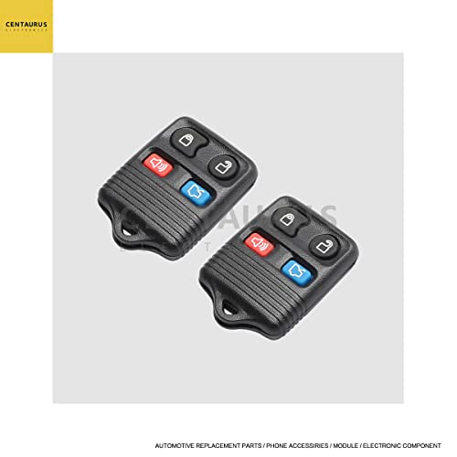 CENTAURUS Key Fob Case (Set of 2) Replace CWTWB1U212 CWTWB1U331 GQ43VT11T CWTWB1U345 Replacement for- keyless Entry Remote 4 Button(Just only Case)