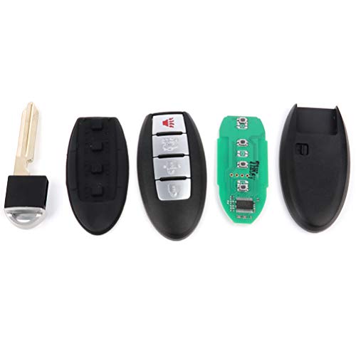cciyu 1pc Uncut 4 Buttons Keyless Entry Remote Fob Replacement for 2013 2014 2015 2016 for Nissan Sentra Series with OE ADP12548401S CWTWB1U815