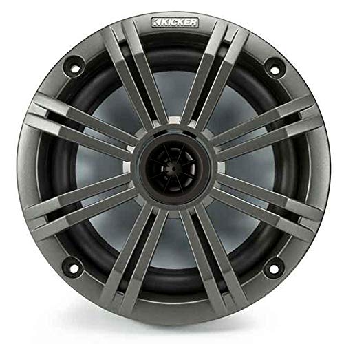 KICKER 6.5" Charcoal Marine Speakers (Qty-4) 2 Pairs of OEM Replacement Speakers