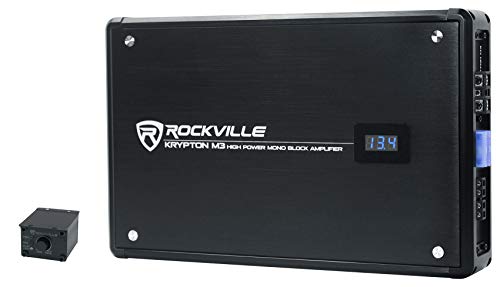 Rockville W65K9D2 6.5" 1000w Peak Car Audio Subwoofer Bundle Krypton-M3 1 Ohm Car Amplifier, RWK4CU Wiring Kit, REC130 Quad 6.5" Enclosure Box, Dual Sub Box Installation Kit