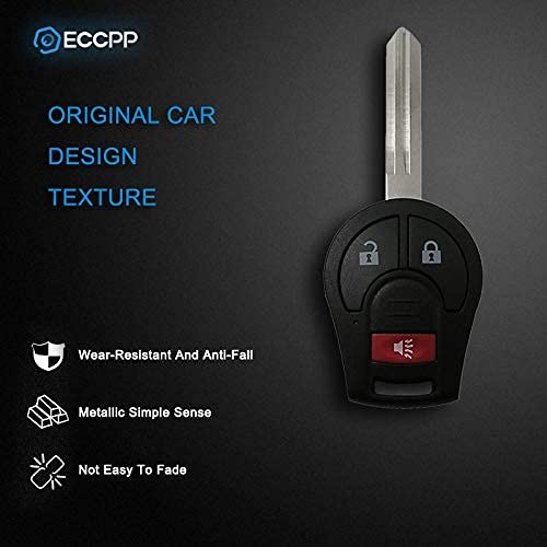 ECCPP Remote Key Fob replacement for Infiniti for FX35 FX45 QX4 for Nissan for Rogue for Xterra for Frontier for Murano for Quest for Titan for Armada for Sentra CWTWB1U751A 1788D-WB1U751A-2pcs