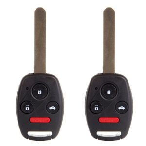 selead 2pcs flip key fob keyless entry remote fit for 2004-2012 for honda for cr-v for accord antitheft keyless entry systems 35111-shj-305 4 buttons