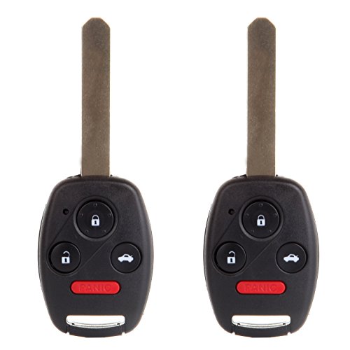 SELEAD 2pcs Flip Key Fob Keyless Entry Remote fit for 2004-2012 for Honda for CR-V for Accord Antitheft Keyless Entry Systems 35111-SHJ-305 4 Buttons