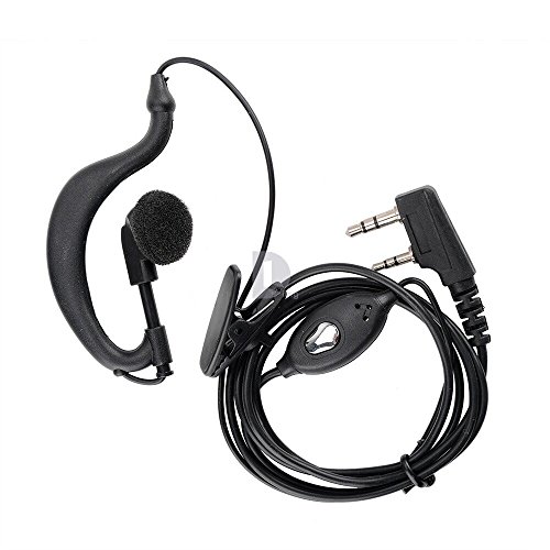 Baofeng Black PTT Earpiece Earphone Headset Mic for Baofeng UV-5X 5R TYT Ham Two-way Radio Walkie Talkie Transceiver